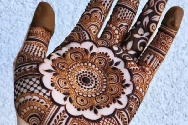 Simple Yet Stylish Palm Mehndi Patterns